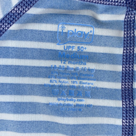 Iplay upf50 one piece zip rash guard swim suit medium 12 m - Picture 6 of 6